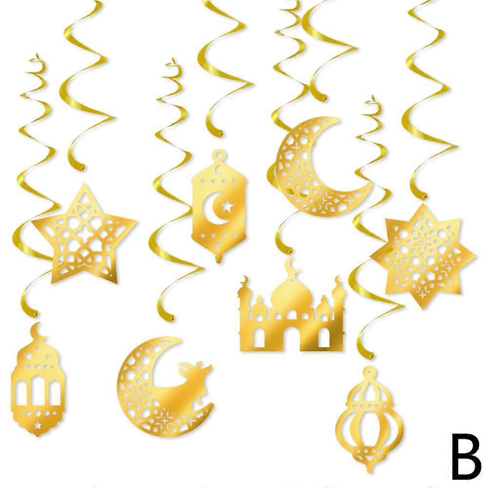 Ramadan Decoration Flag Unique Design Easy to Hang Lightweight Paper for Festive Parties and Home Decor