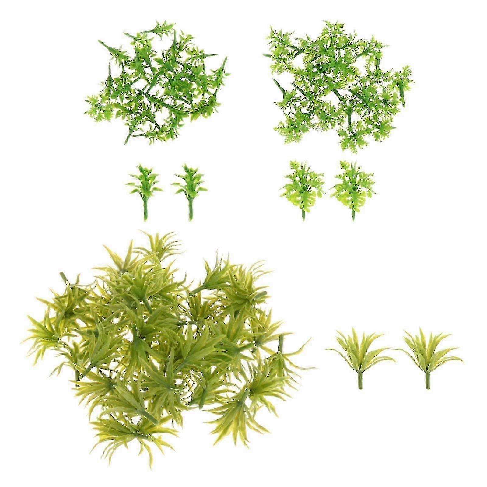 100x Scenery Model Grass, Miniature Grass Models for Train Layouts, DIY Crafts Garden Scene Fairy Garden Decor, Suitable for Various Model R