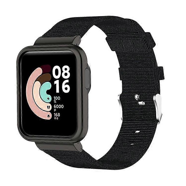 Compatible For Xiaomi Redmi Watch/Mi Watch Lite Nylon Canvas Smart Watch Band Adjustable Replacement Strap