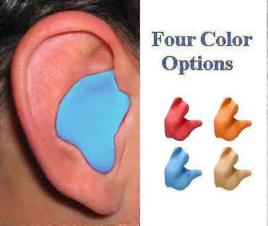 NRR 26 Reusable Custom Molded Earplugs with 4 Colors - Secure Fit Hearing Protection for Noise Reduction