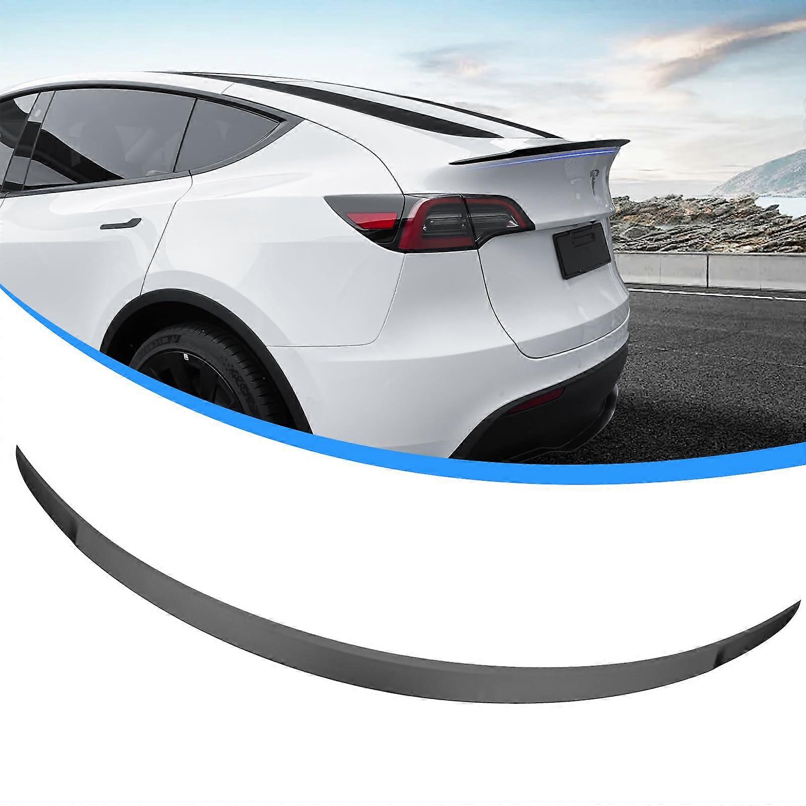 for est Tesla Model Y Rear Spoiler Wing Model 3 Rear Trunk Lip Tail Wing (Matte Black)
