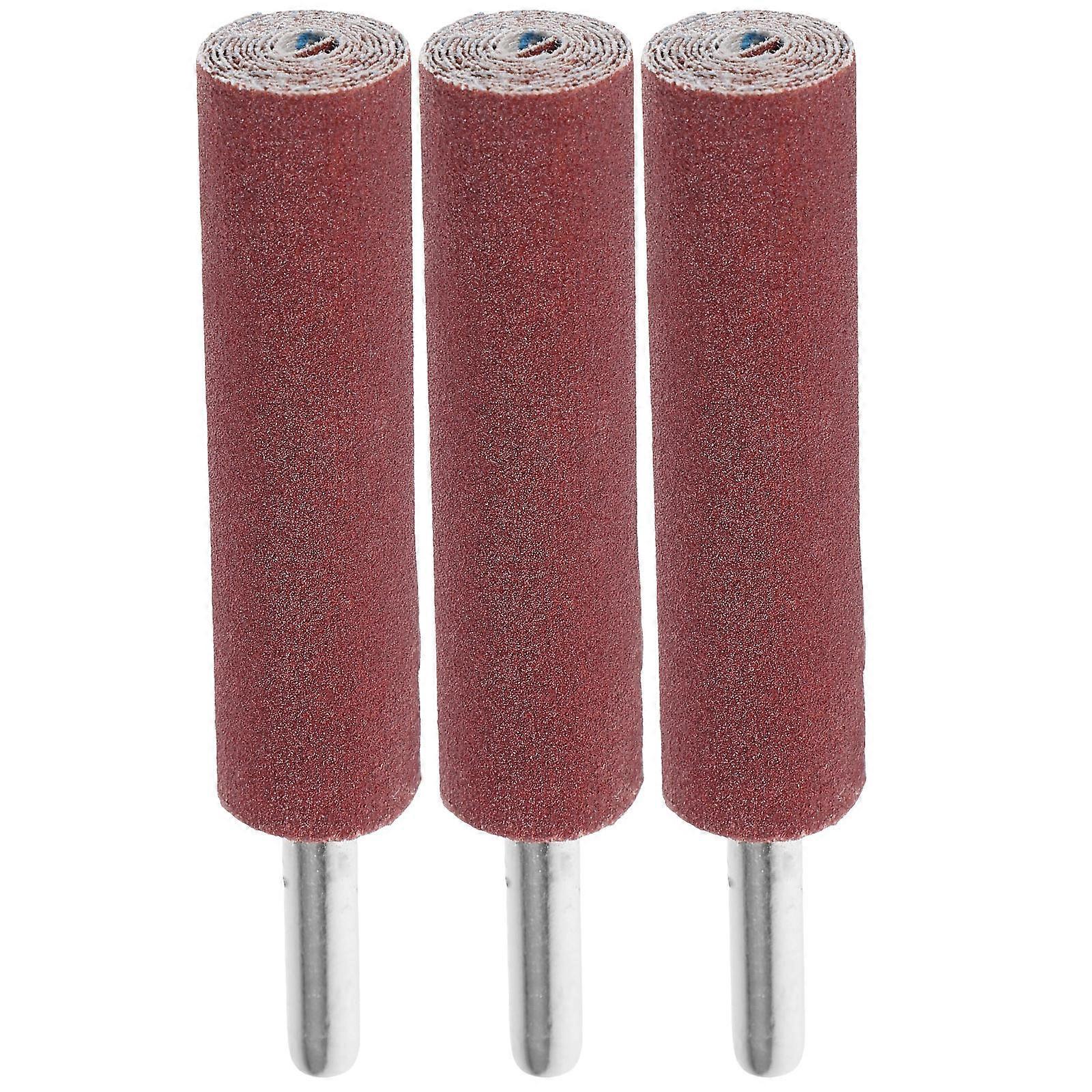 3pcs Sandpaper Grinding Heads for Rotary Tools – Grit Sanding Drums & Sticks for Polishing, Fine Grinding, and DIY Projects