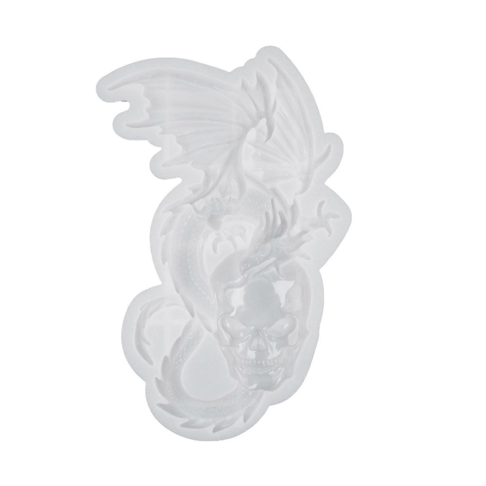 Soft silicone resin mold for dragon skeleton, wall hanging, decorations, home, table decoration, crystal, epoxy casting