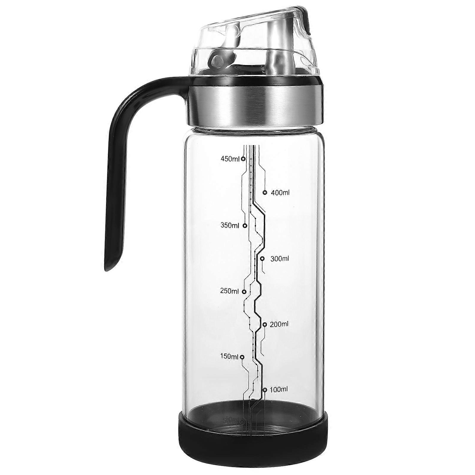 Kitchen Oil Pot With High Temperature Resistance Function Black Stainless Steel 22X7CM 1Set