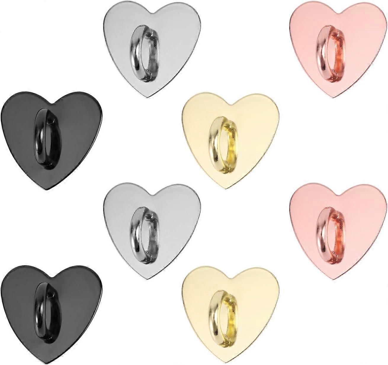 8 Pack Heart Shaped Metal Cell Phone Ring Holder Stand