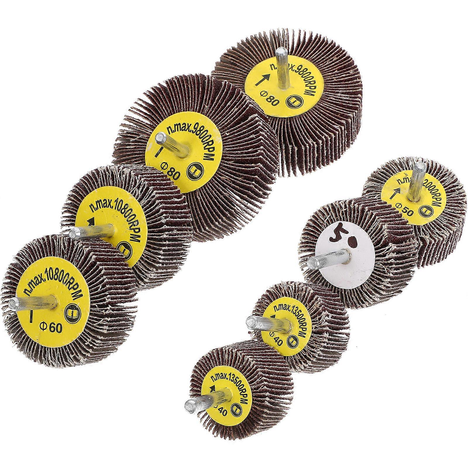 Replacement Flap Wheels Abrasive Heads 8Pcs Abrasive Buffing Wheels For Diy Projects Professionals