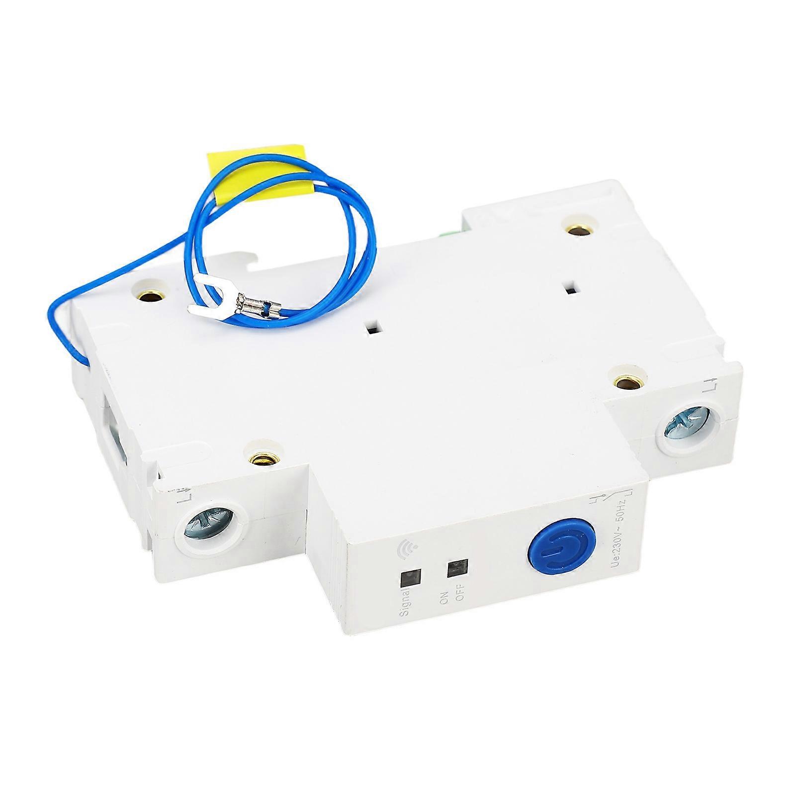 1P 230V Circuit Breaker APP Remote Control DIN Rail Pa66 Intelligent Switch 2.4GHz WIFI Circuit Breaker