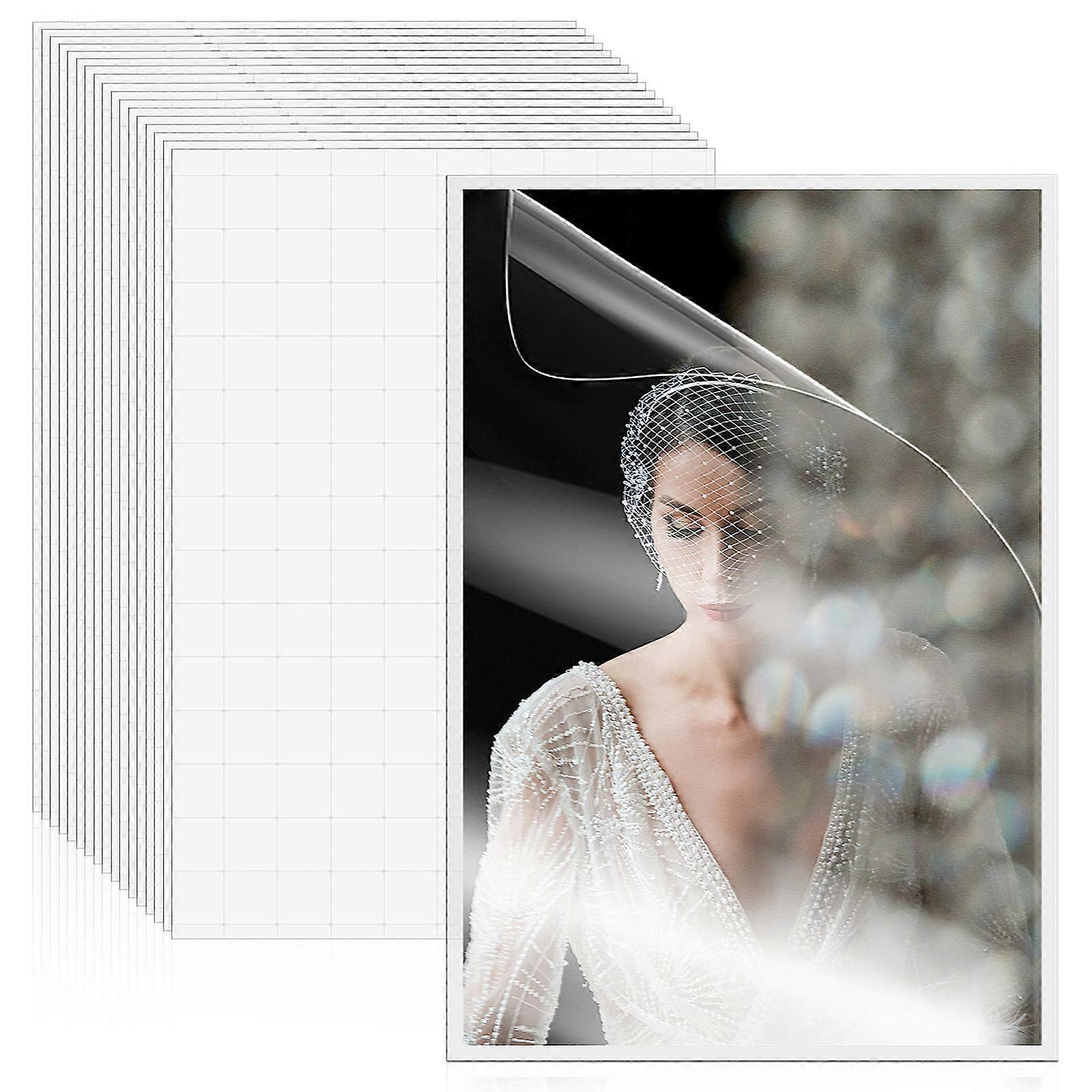 Cold Laminating Pouches Photo Laminating Sheets Protects from Water and Dust Transparent 50 Sheets