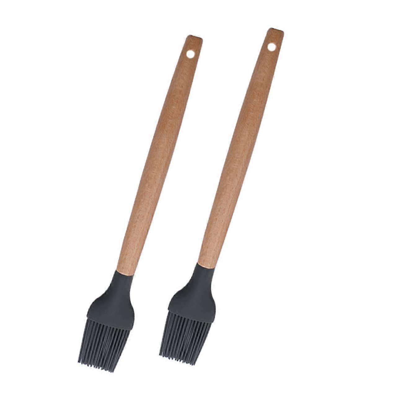 2erpack grill oil brush set silicone basting brush easy to clean grill brushes for grill cleaner