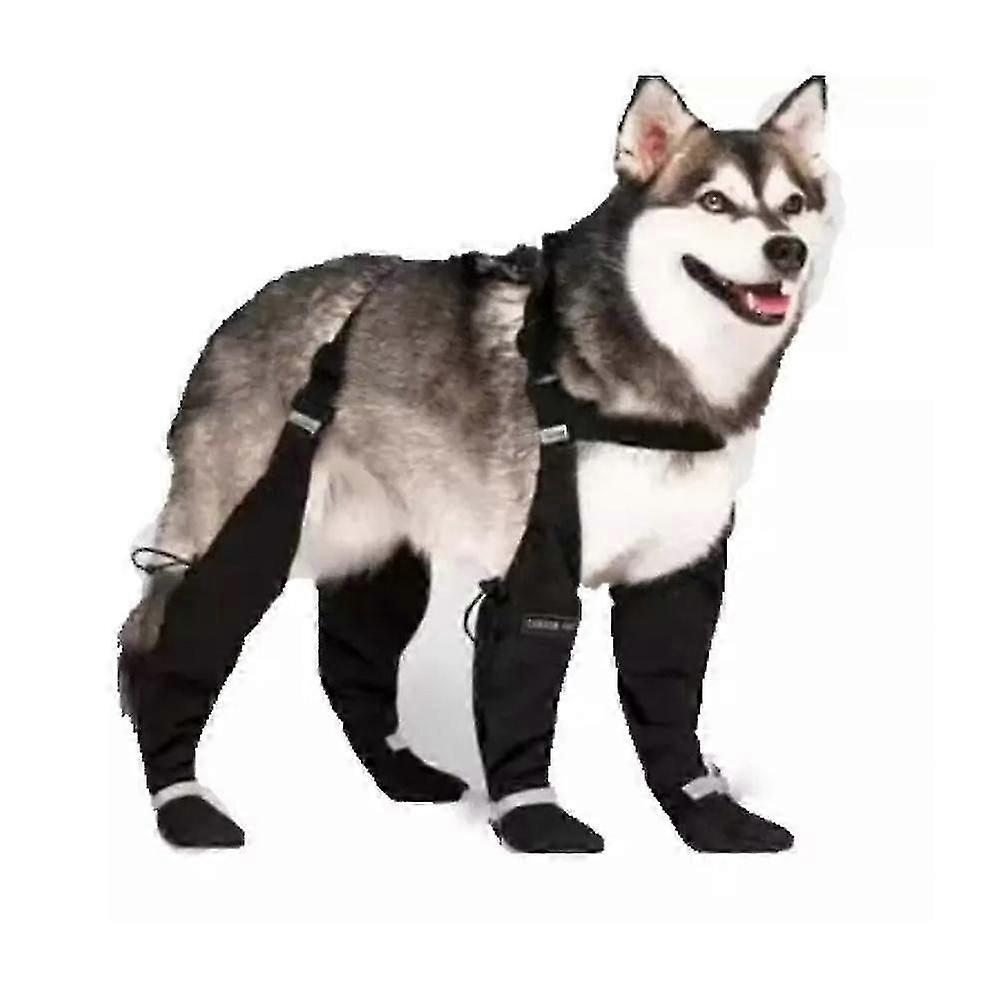 Waterproof Leggings with Dog Paw Design Anti-Slip Booties for Pooch