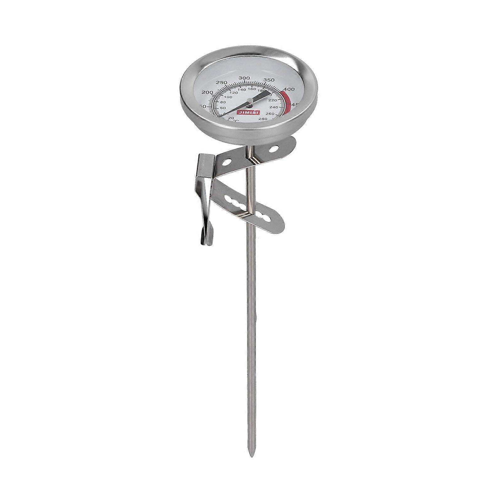 Thermomètre de friture en acier inoxydable, thermostat haute température pour friteuse à thé au lait et café, pour barbecue à dinde
