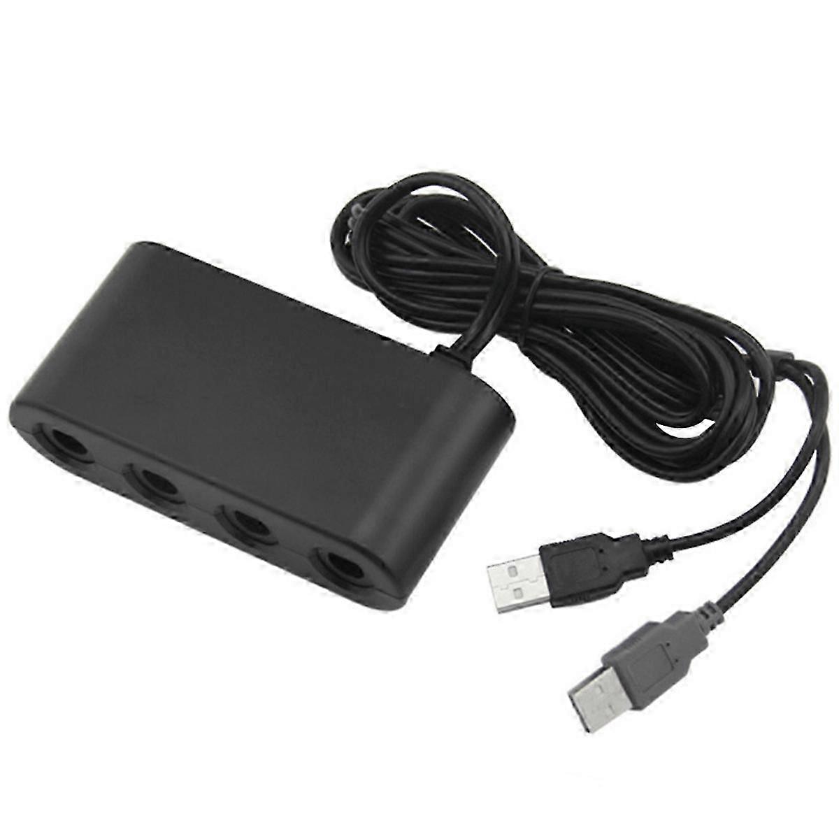 3 in 1 Controller Adapter for GameCubes Controller 4 Port Adapter for to U Switch USB Converter Supp Edition 0717