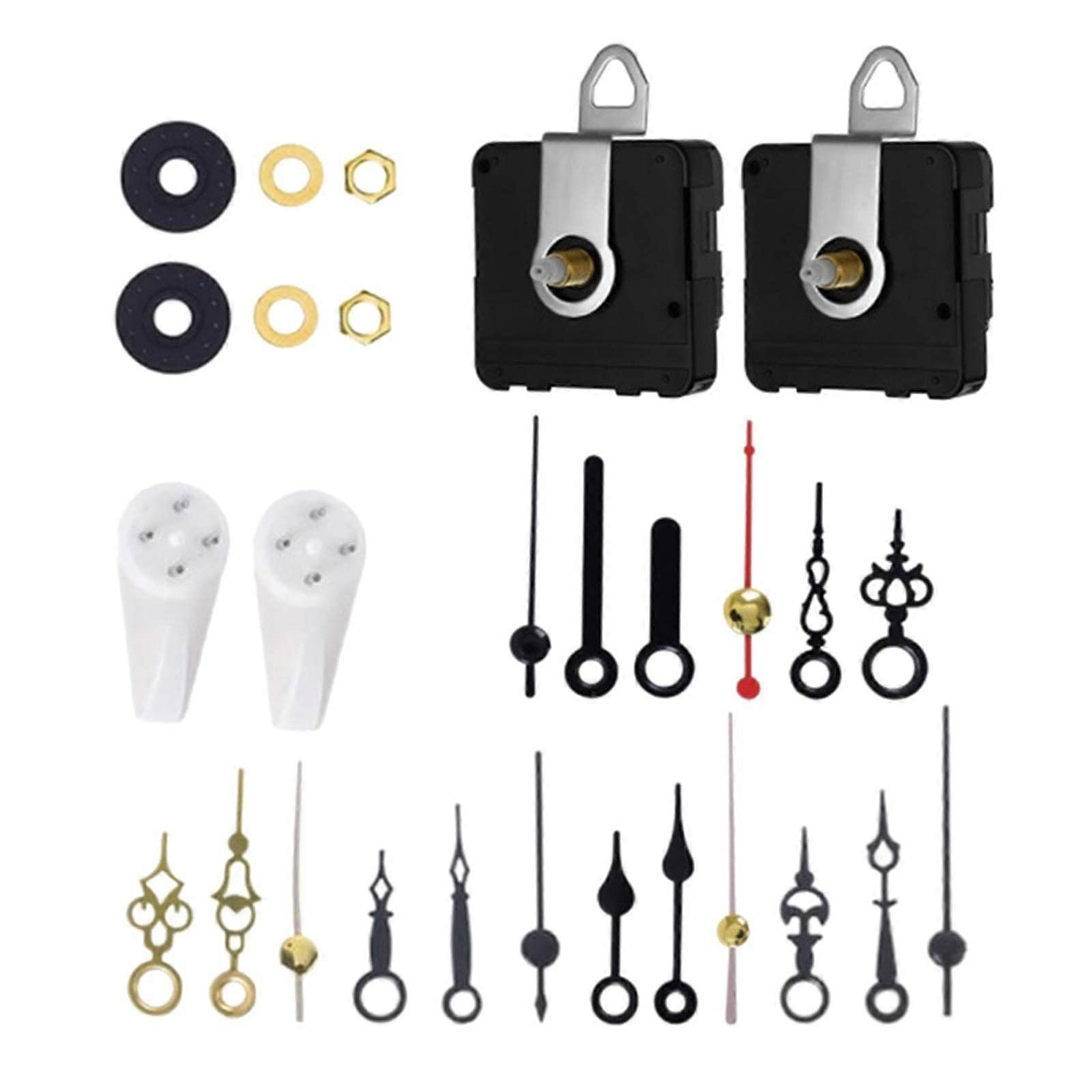 Wall Clock Movement with 6 Sets Hand Replacement Repair Tool Ref: 7874