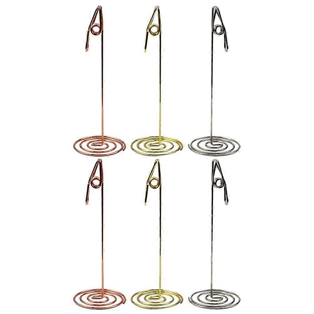 Number Card Holder Place Card Holders Table Accessories 15X5CM 6Pcs Multipurpose Application