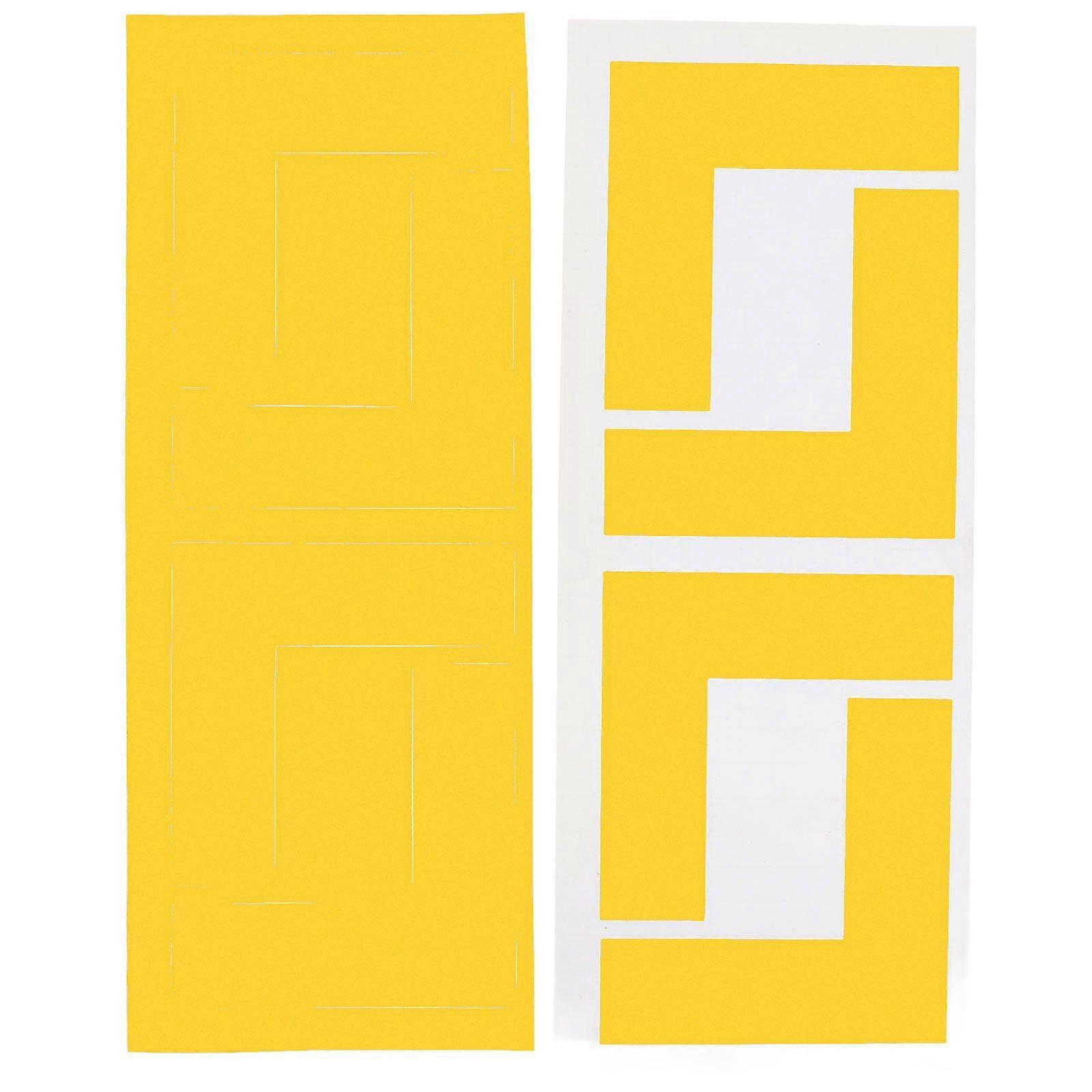 8pcs Floor Tapes Location Marking Corner Tapes L Shaped Floor Marker Tapes