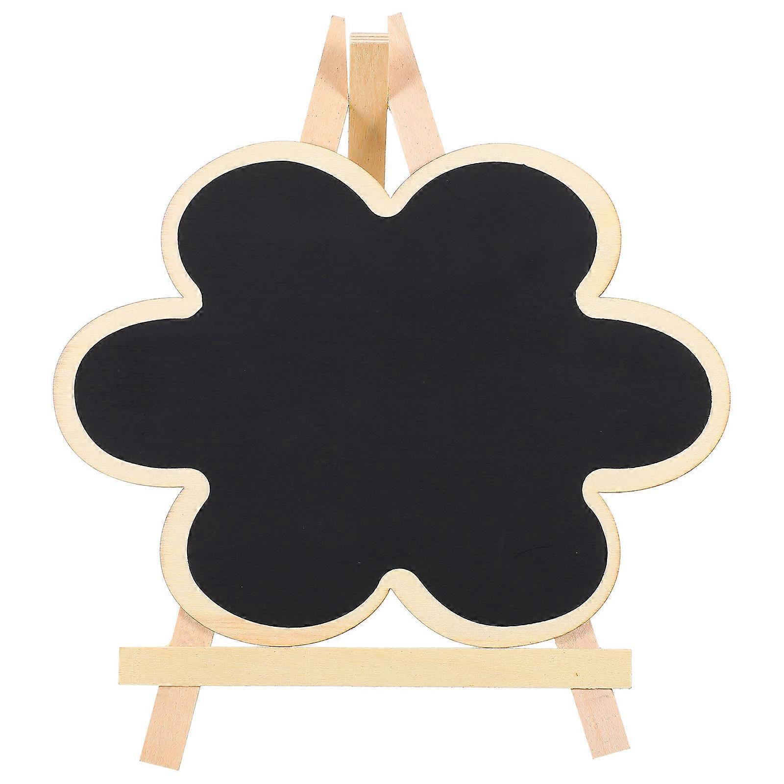 Flower Shaped Blackboard Sign Desktop Ornament for Home Office Decor, Message & Photo Props