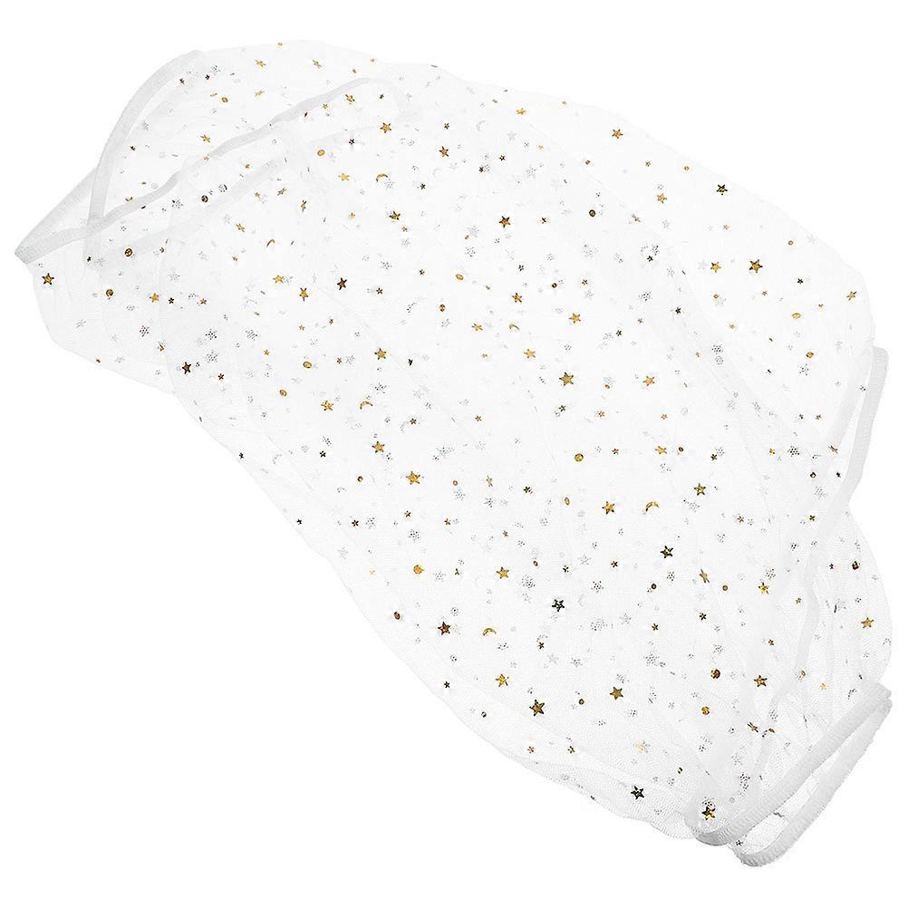 Bird Cage Mesh Netting Bird Cage Protection Dustproof Prevent Escape Adjustable Elastic Band White 1Pack