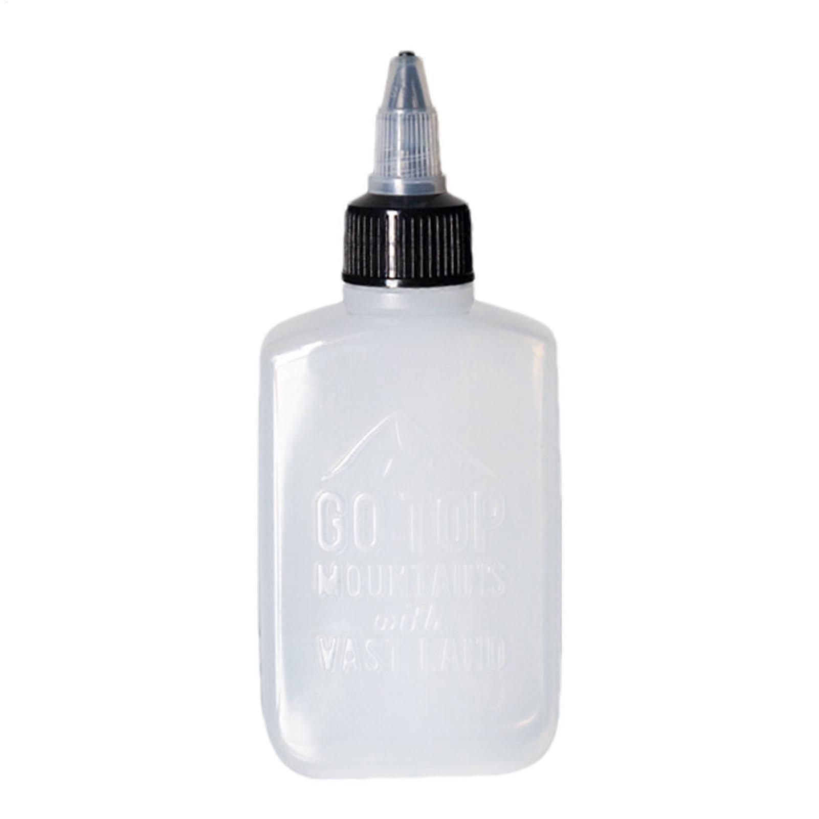 Oil Dispenser Squeeze Bottle 100 ml Twist Top Spice Container Leak-Proof Design for Ketchup Cooking Oil and Seasoning White