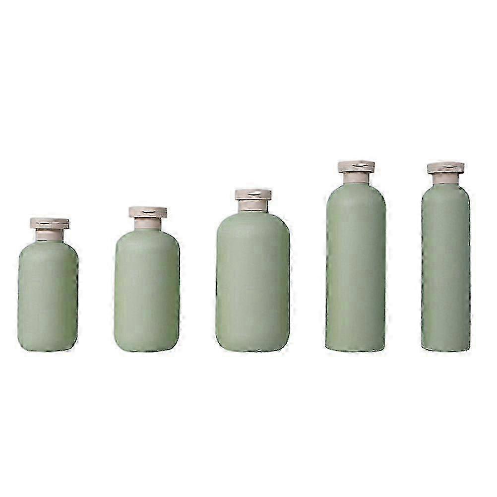 5pcs Simple Style Shampoo and Lotion Travel Containers