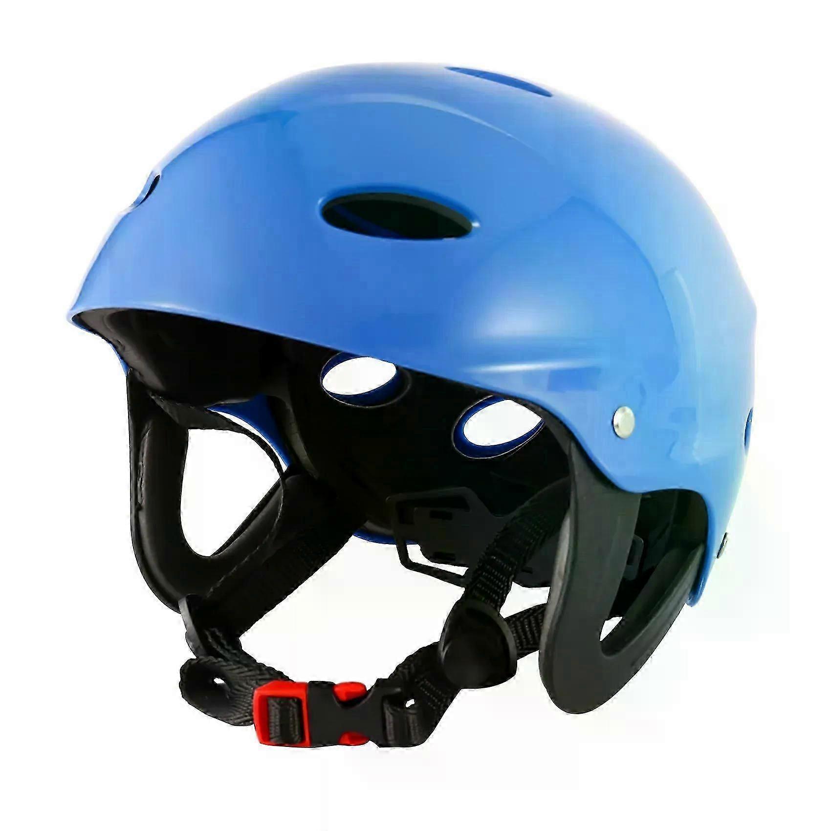 Safety Protector Helmet 11 Breathing Holes Fit For Water Sports Kayak Canoe Surf Paddleboard - Blue