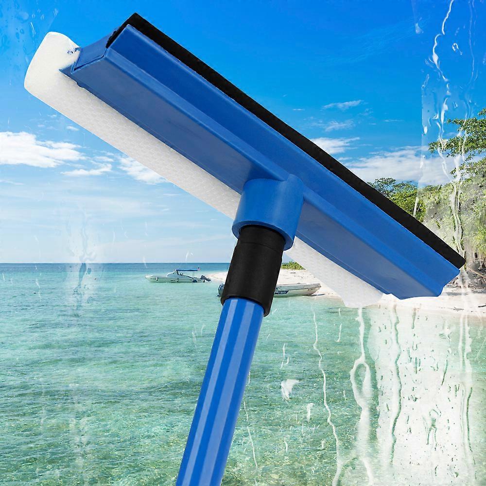 Multi-Use Window Squeegee, Streak-Free Finish With Flexible Rubber Blade, Portable Design For Hassle-Free Cleaning On Various Surfaces (46.5Cm - 75Cm)