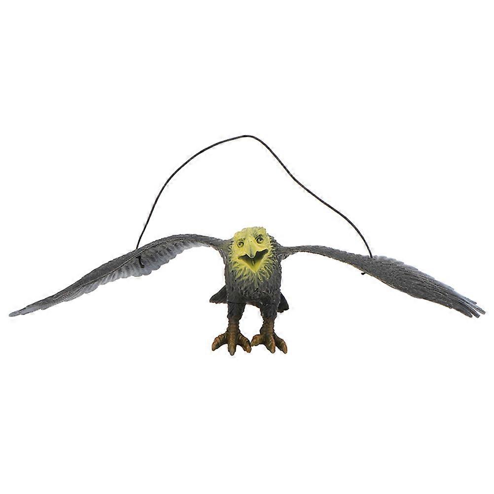 Large PVC Decoy Hawk Statue – Realistic Fake Eagle Bird Scarecrow for Garden, Yard, and Patio Decoration
