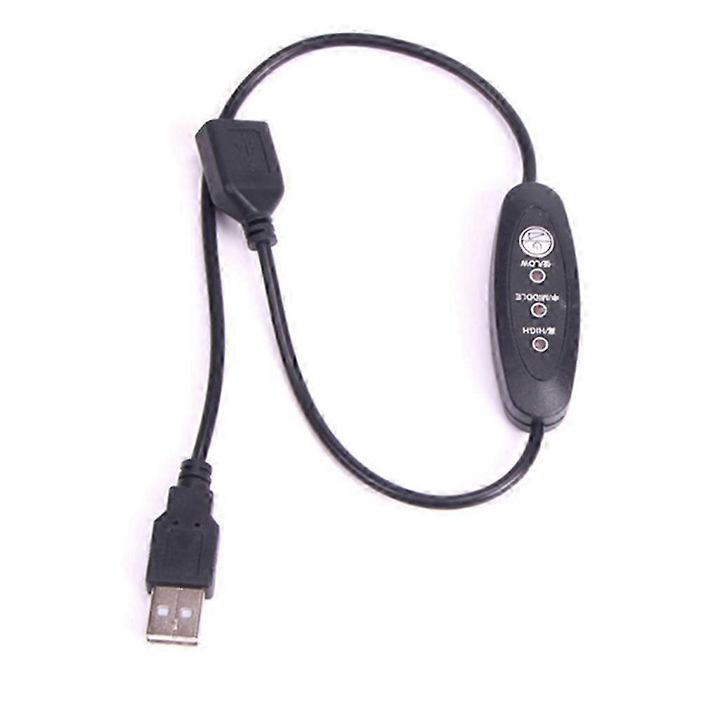USB 5V-12V Temperature Controller Heater Thermostat 3-Speed Adjustable 24W--