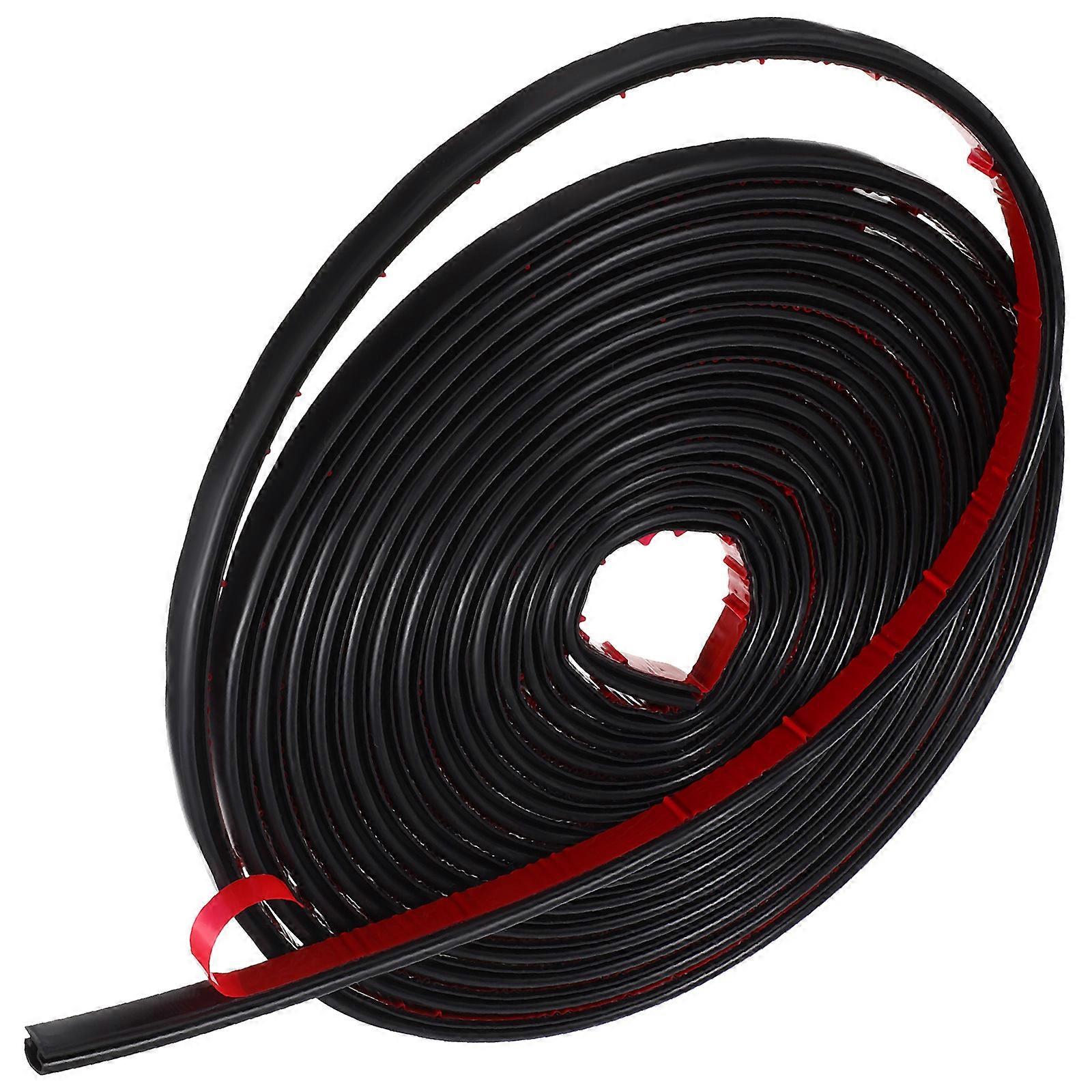 Weatherproof Door Sealant Strip for Home Use Black Adhesive Rubber 6m