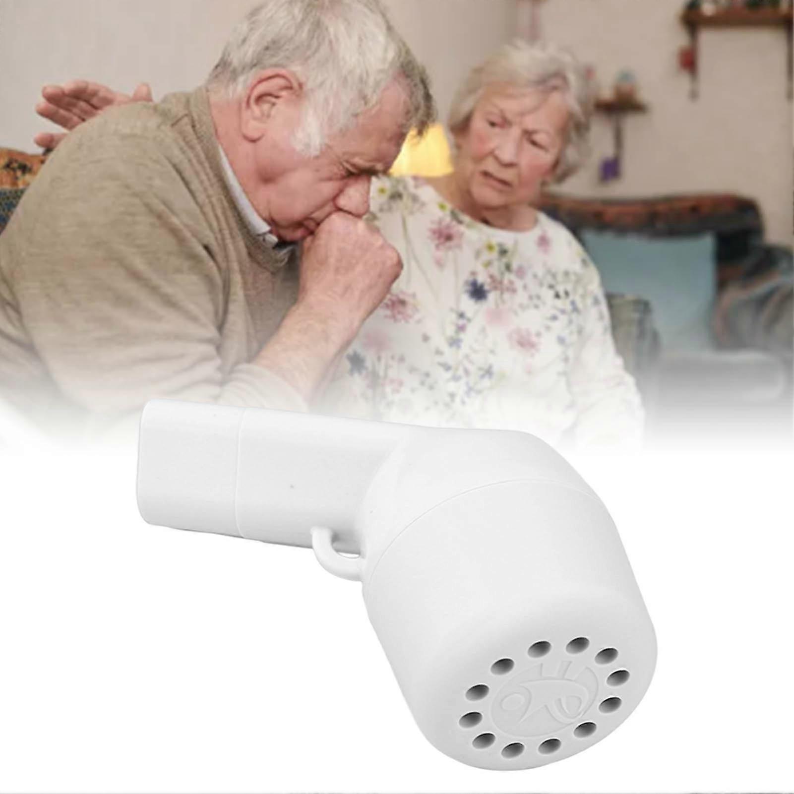 Breathing Exercise Device Portable Expiratory Breathing Exerciser Mucus Clearance Device White 