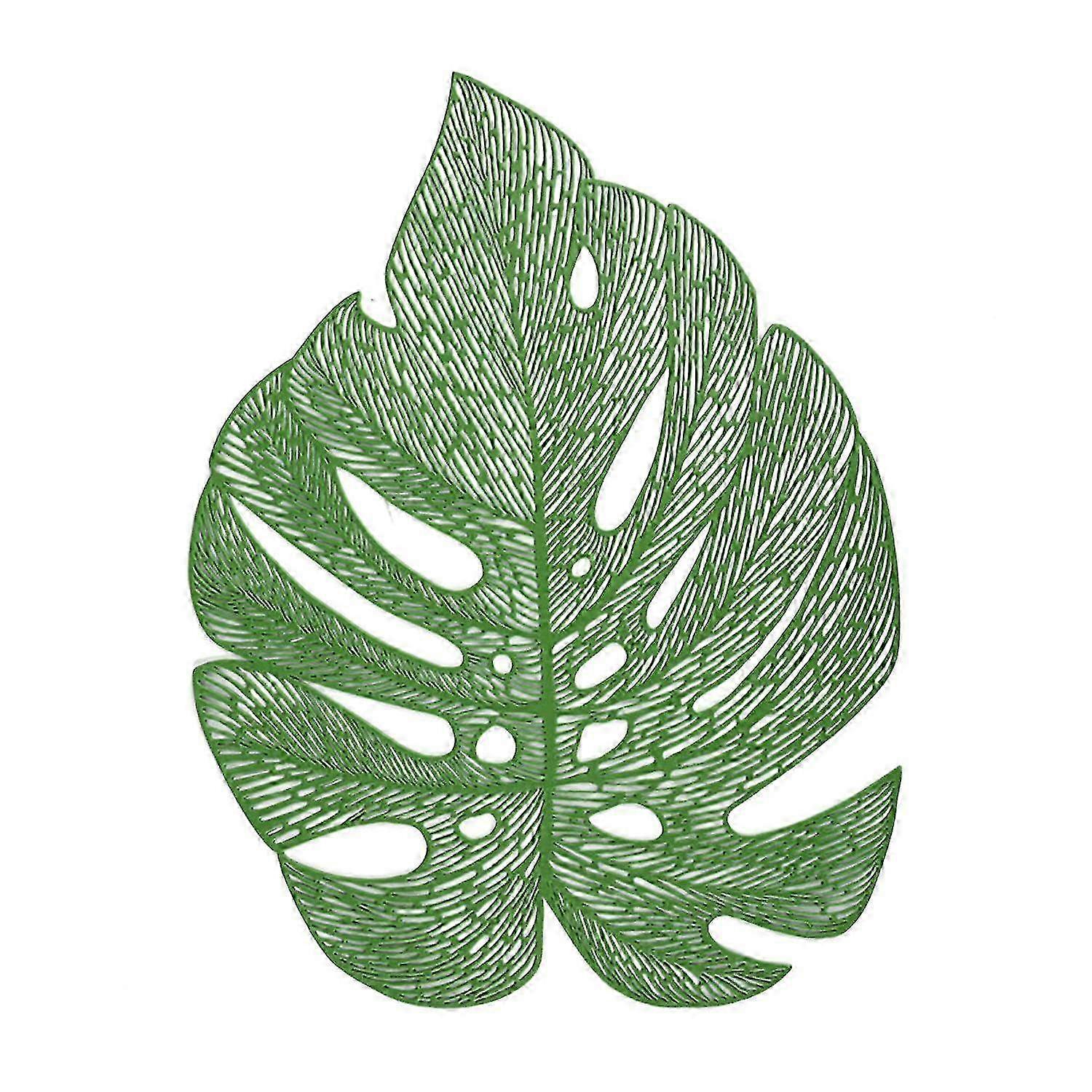 Nordic Heat-resistant Hollowed-Out Simulation Turtle Back Leaf Placemats for Dining Tables