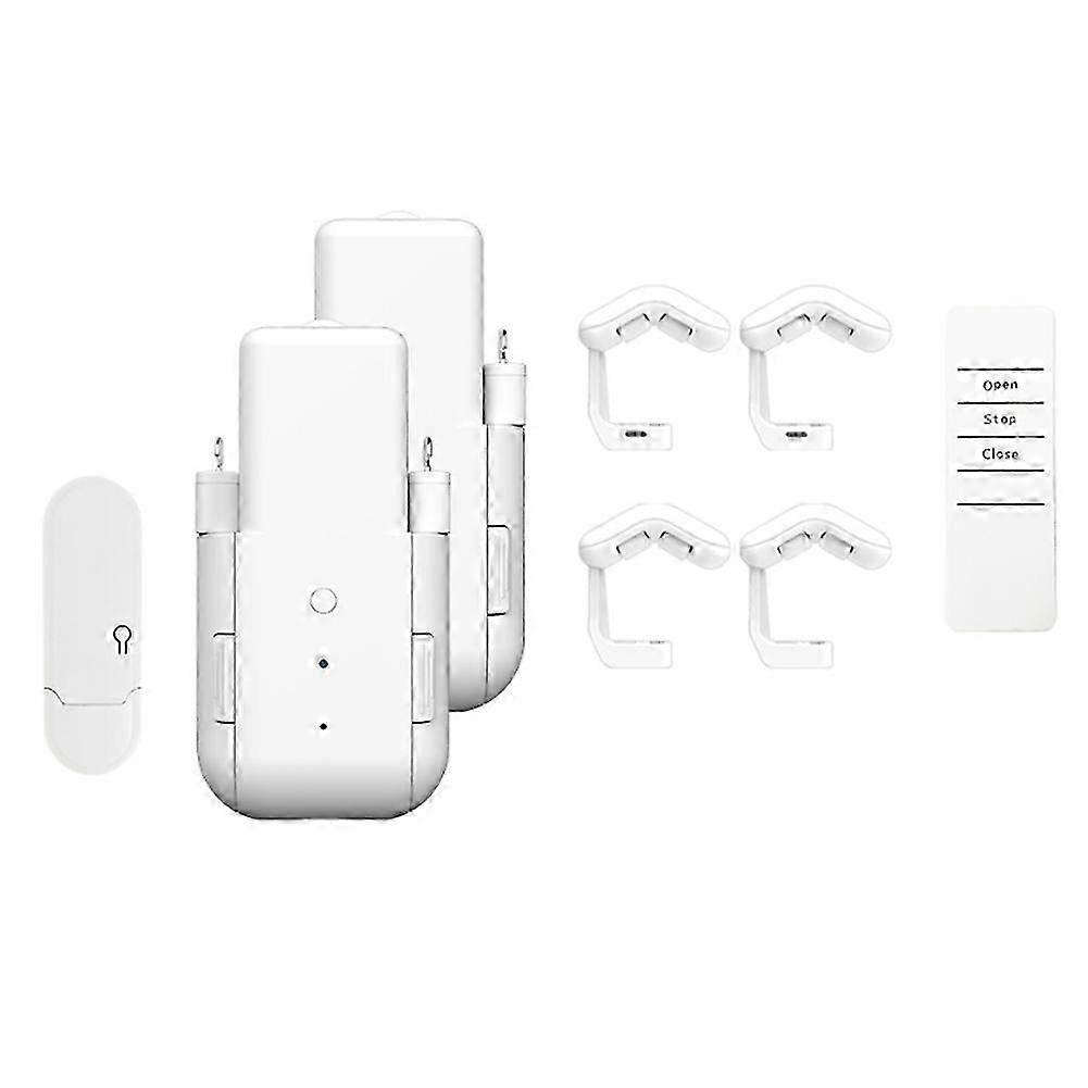 2Pcs Wifi Smart Automatic Curtain Motor With Voice Control