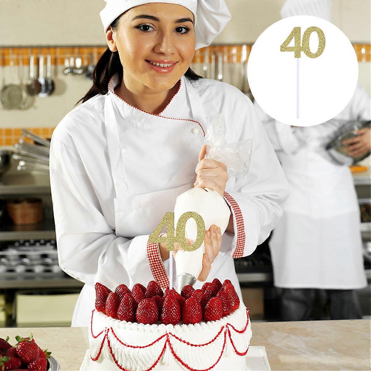 Birthday Cake Numbers Paper Rectangular Design For Banquets 24Pcs