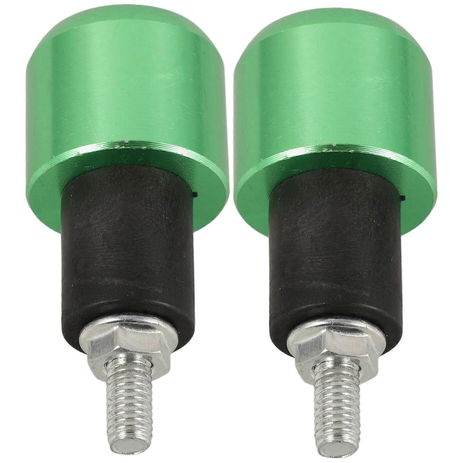 Handlebar End Caps Motorcycle Handlebar Protection Improved Control And Maneuverability Green 6 00X2 50X2 50Cm 1Pair