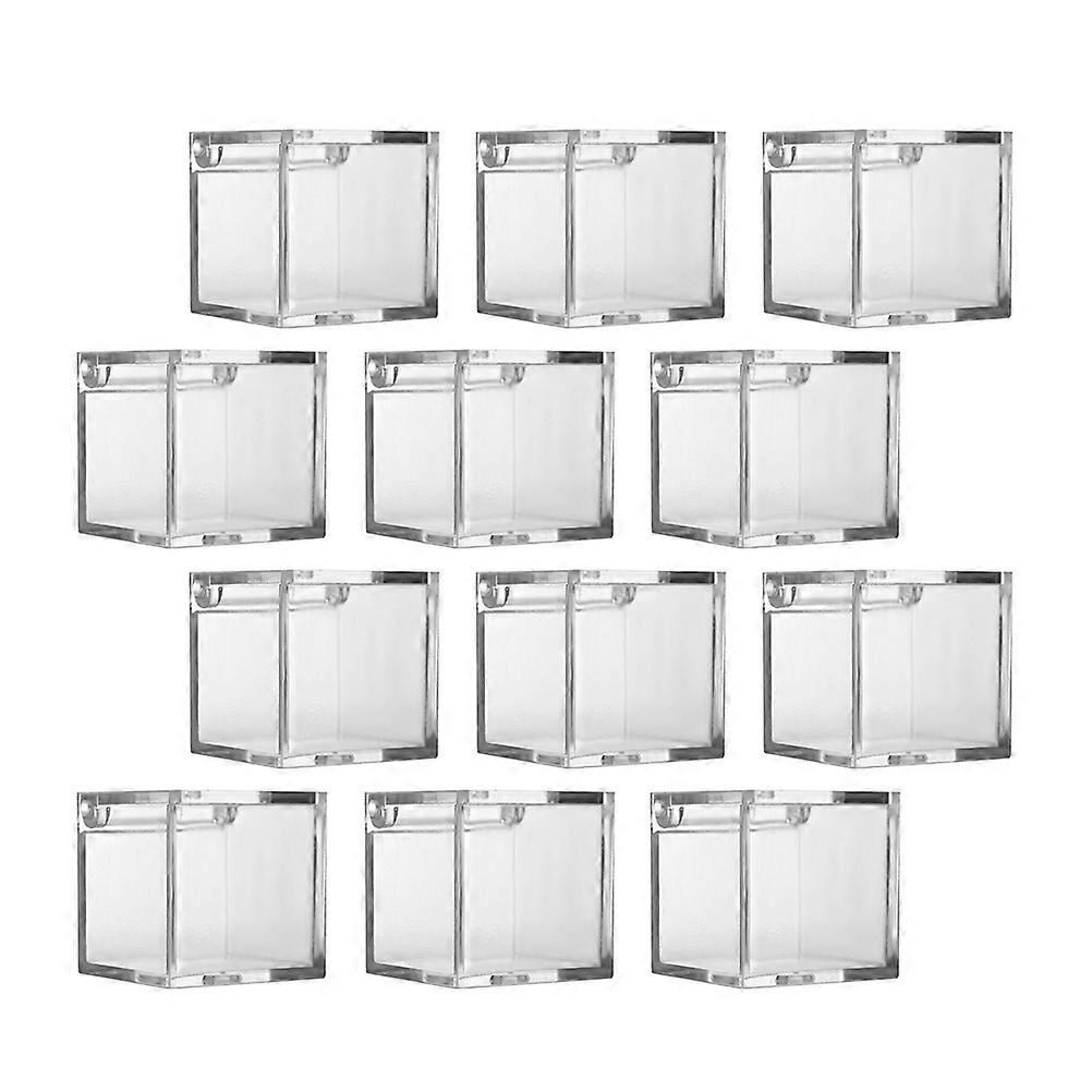 Small Clear Boxes For Treats Transparent Plastic Candy Packaging 12Pcs