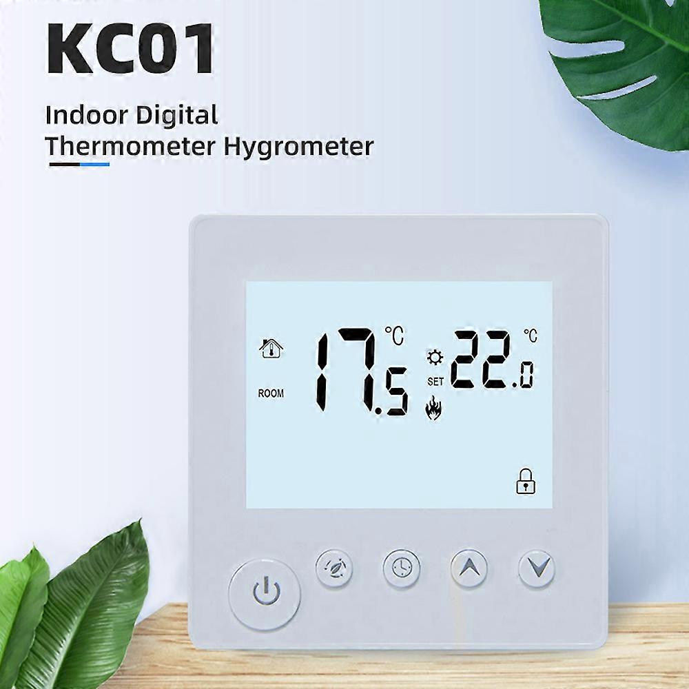 Controller LCD Backlight Week Time Indoor Display Target Temperature Setting Manual Timing Energy Saving Modes