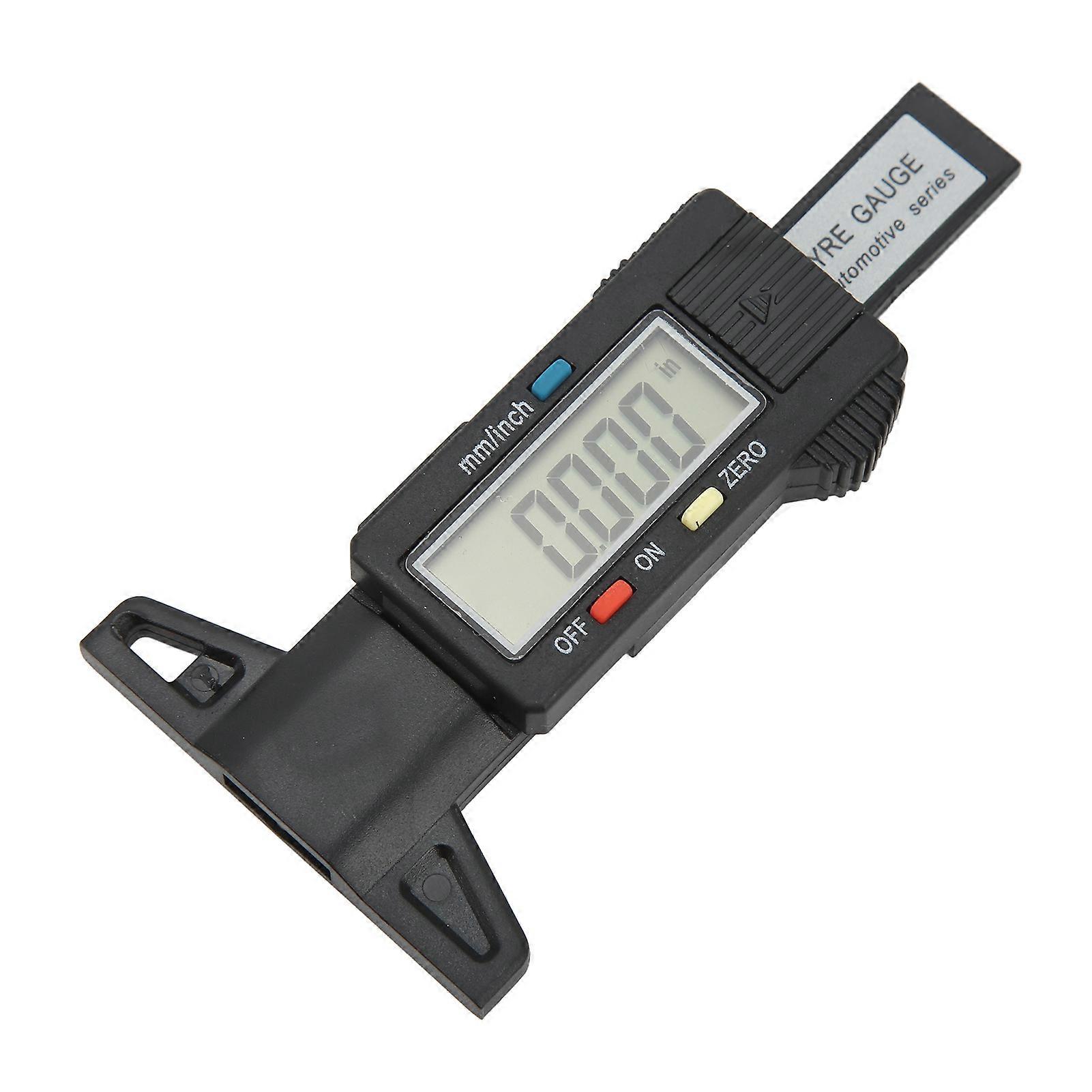 Digital Tread Depth Gauge 0 to 25mm Range LCD Display Accurate Universal Tire Tread Depth Measuring Tool 