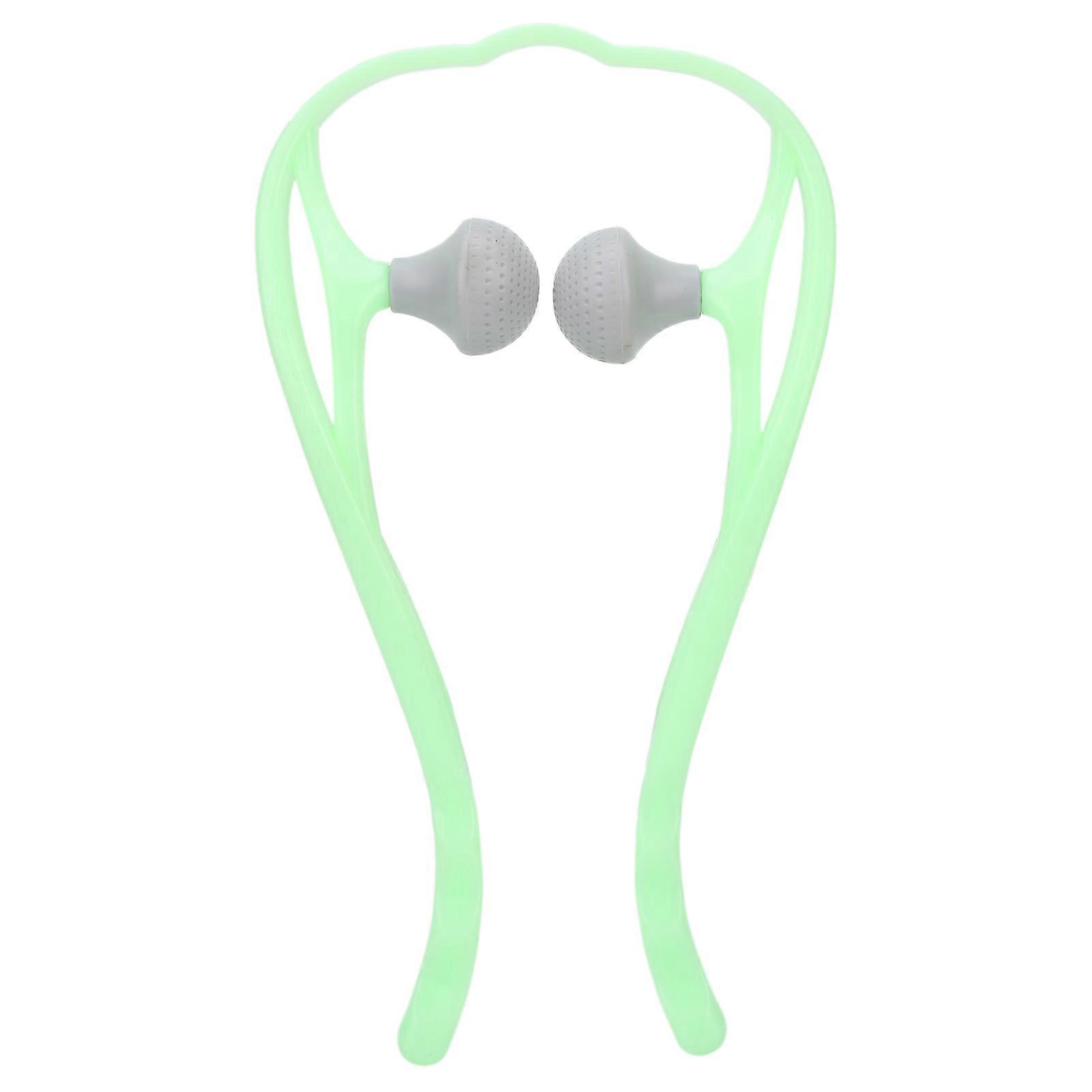 Hand Roller Neck Massage Tool Trigger Point Neck Shoulder Manual Self MassagerGreen