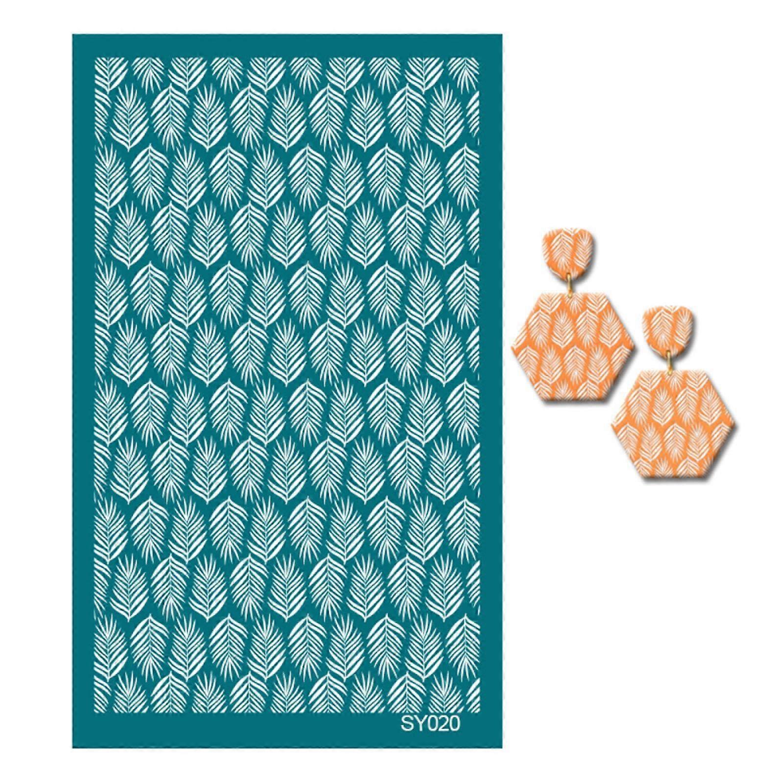 Polymer Clay Reusable Screen Printing Kit Mesh Transfer Craft