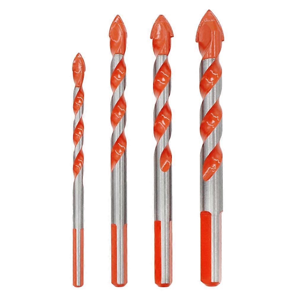 Ceramic Tile Nipper Durable Drilling Iron Wall Diy Enthusiasts Industrial Grade Coated Carbide Point 4Pcs