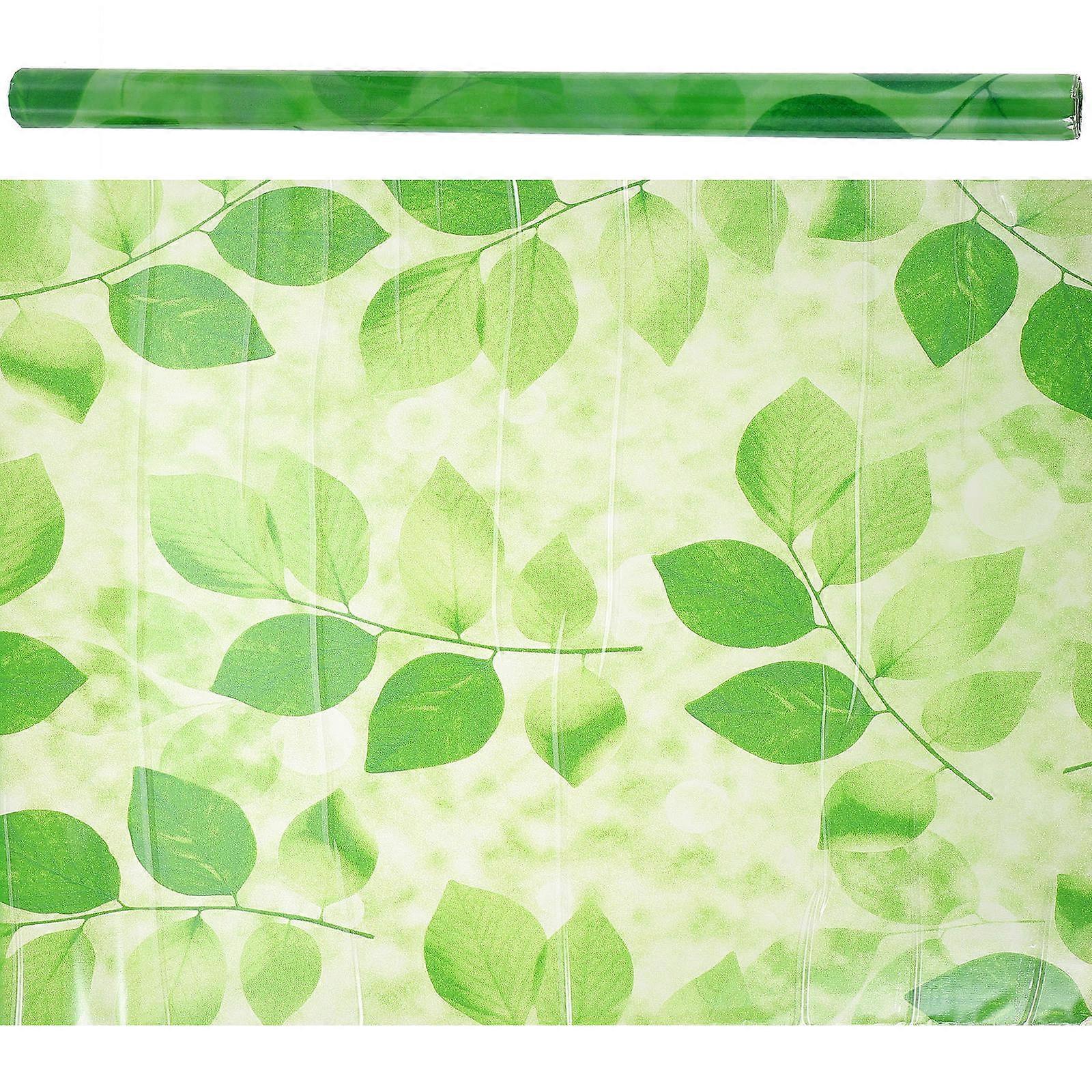 Frosted Leaf Pattern Window Decal Privacy Sticker for Home, Office, Bathroom Easy to Cut and Apply, Pet Friendly Material