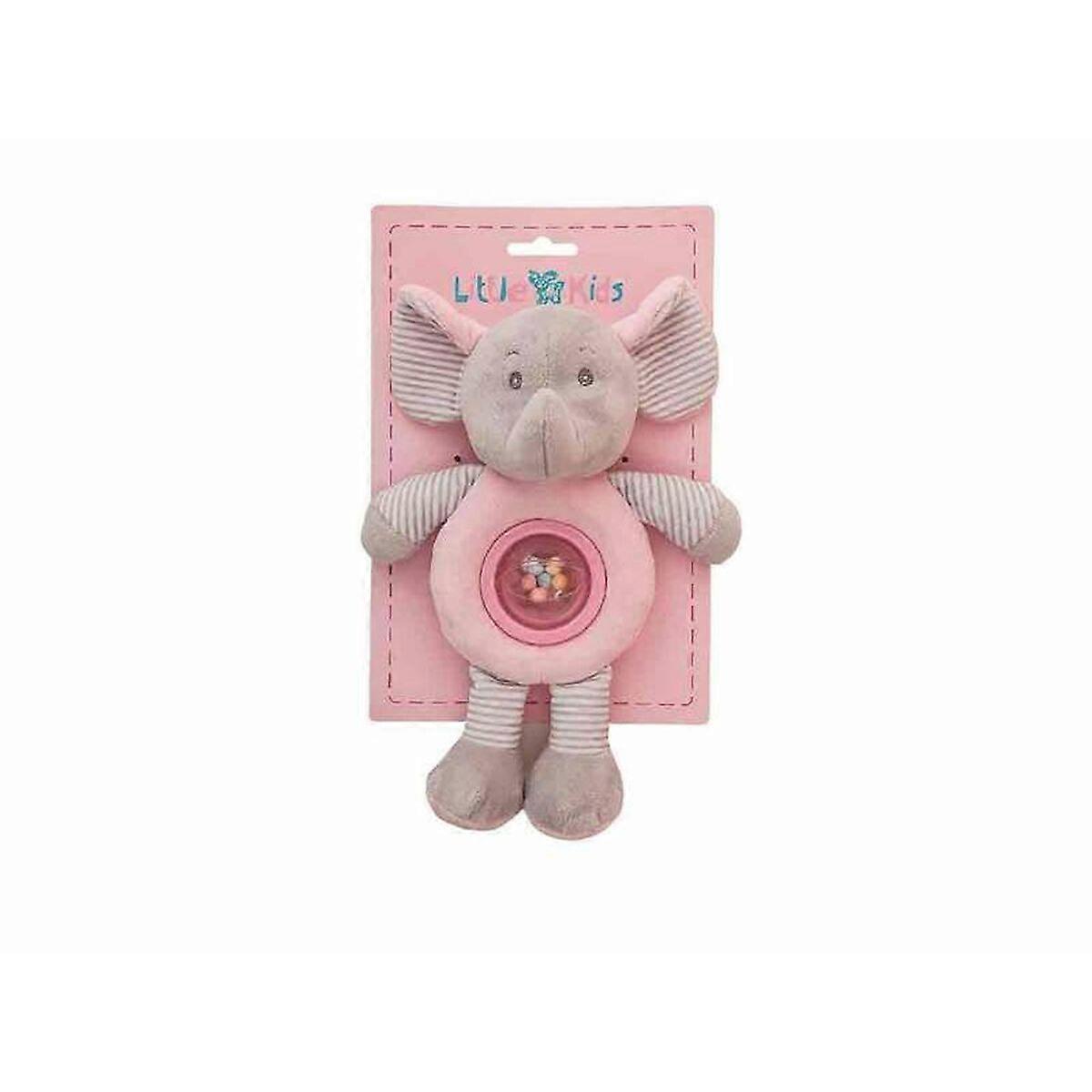 Rattle Cuddly Toy boli Pink 25cm