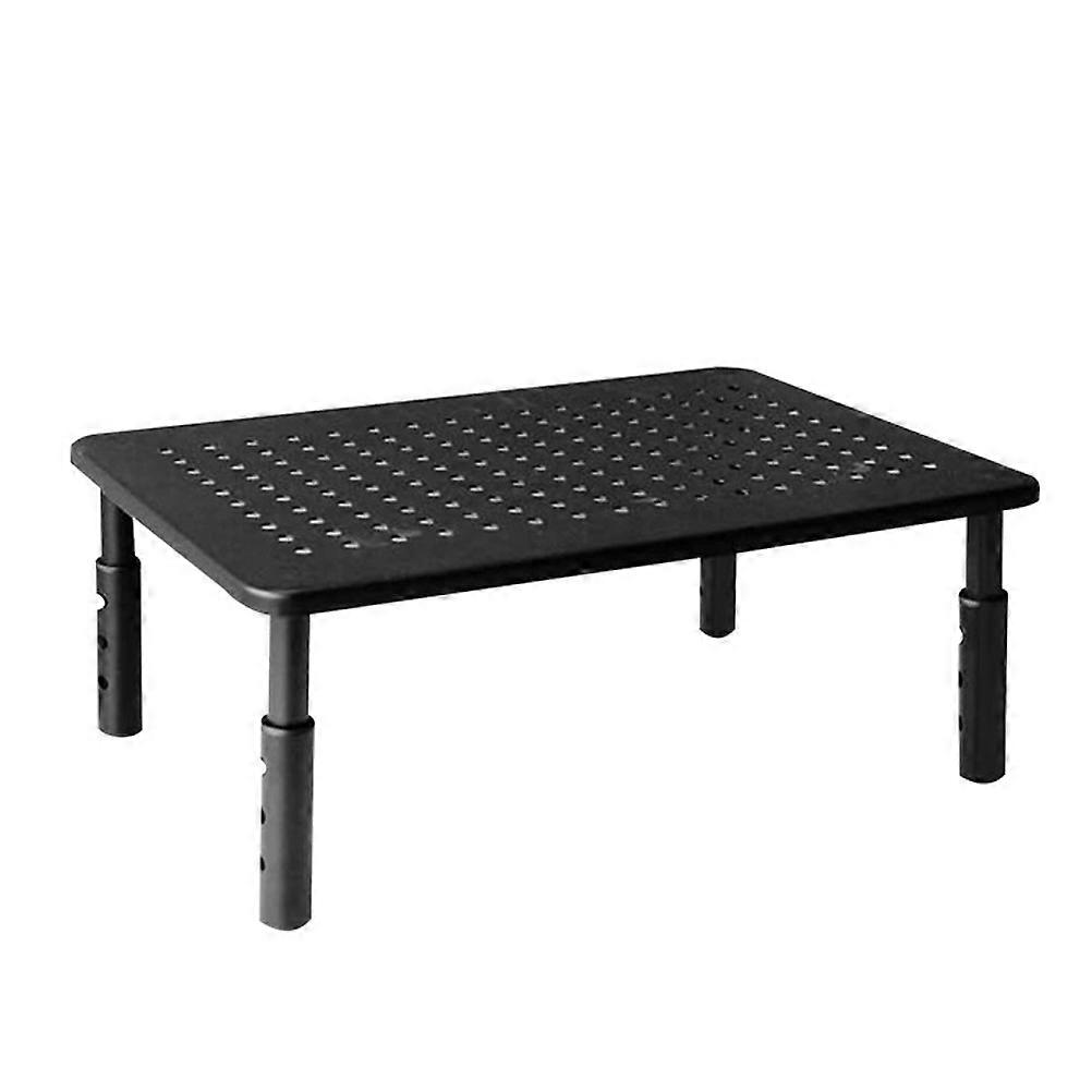 Desktop Stands For Monitors Laptop Stand Riser Notebook Cooling Rectangular Shape Black 1Set