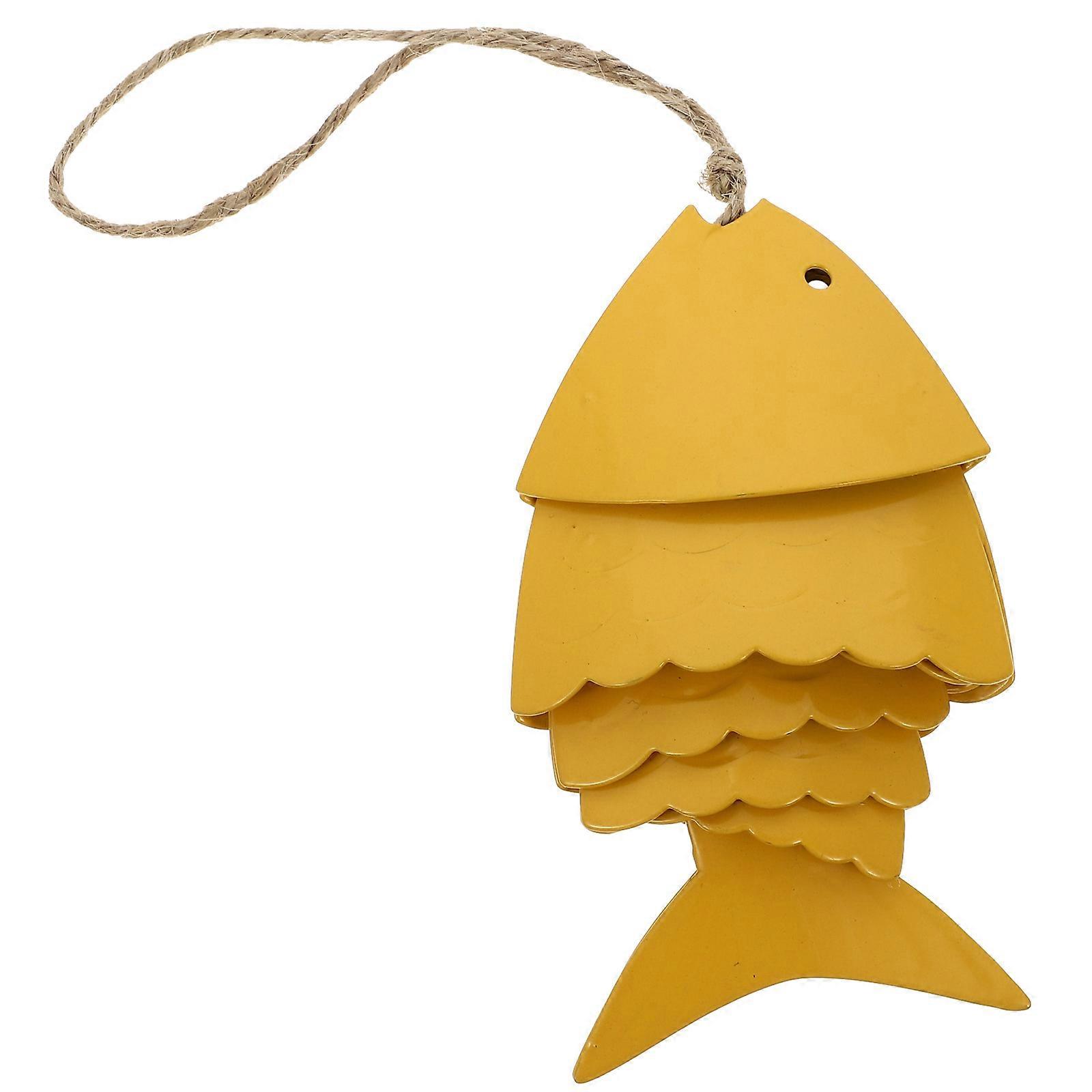 Creative Iron Craft Wind Chime Outdoor Hanging Decor 1 Set