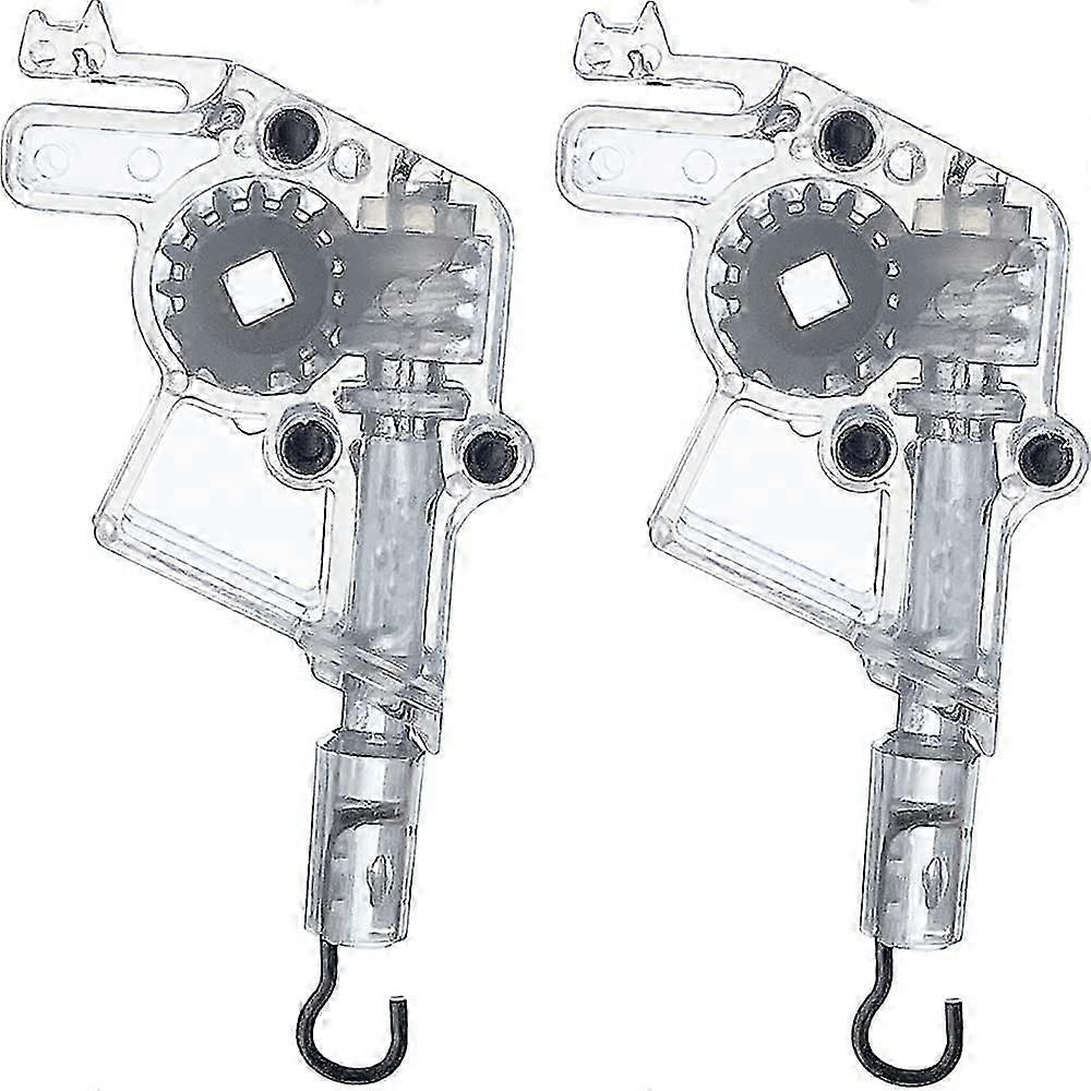 Wand Tilter for 2" Low Profile Horizontal Blinds Tilt Mechanism Hook Connection with Square Shaped Gear Low Rail Blinds Accessory(2pcs, white)