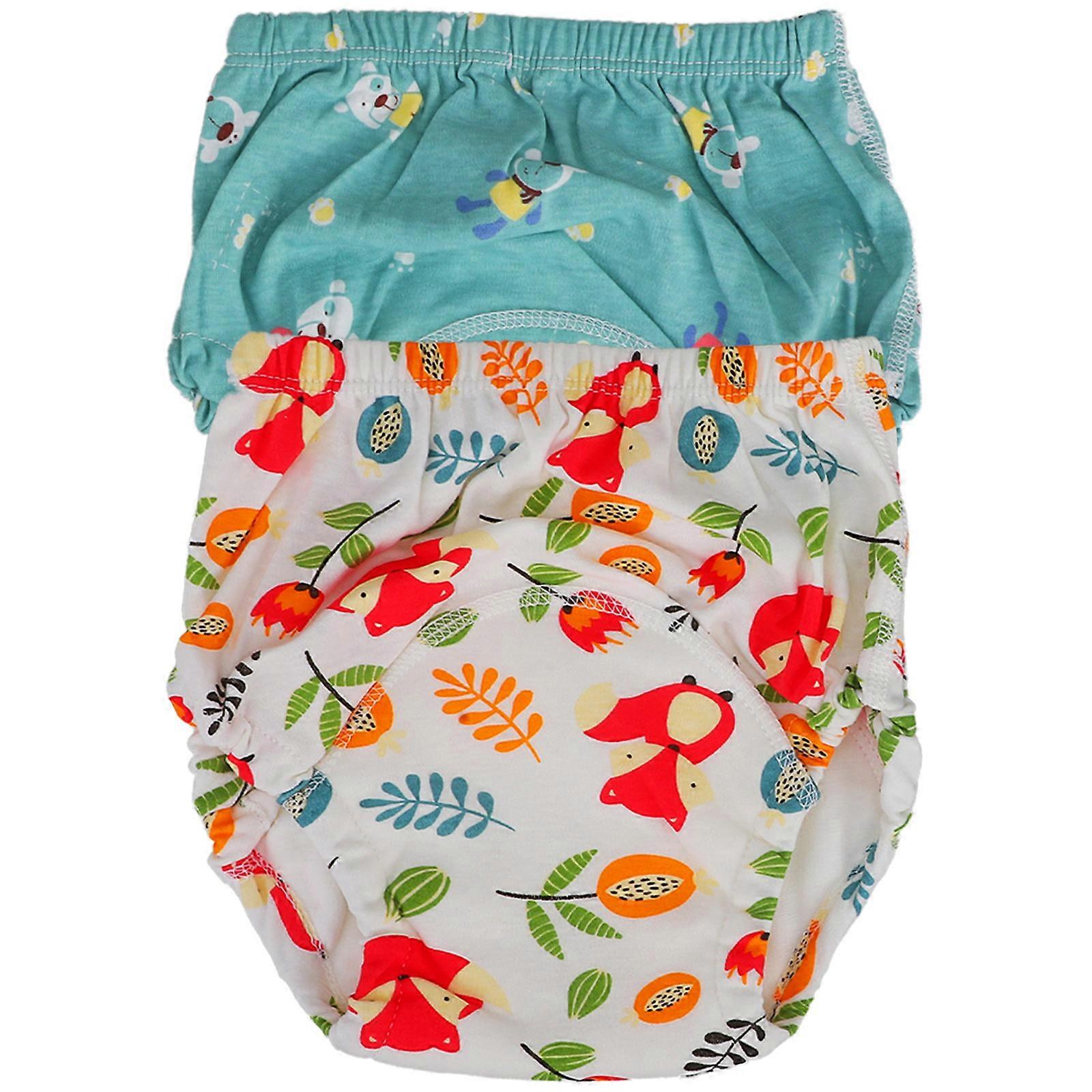 Washable Cloth Nappies Soft Breathable For Parents And Caregivers Babies Size L 2Pcs