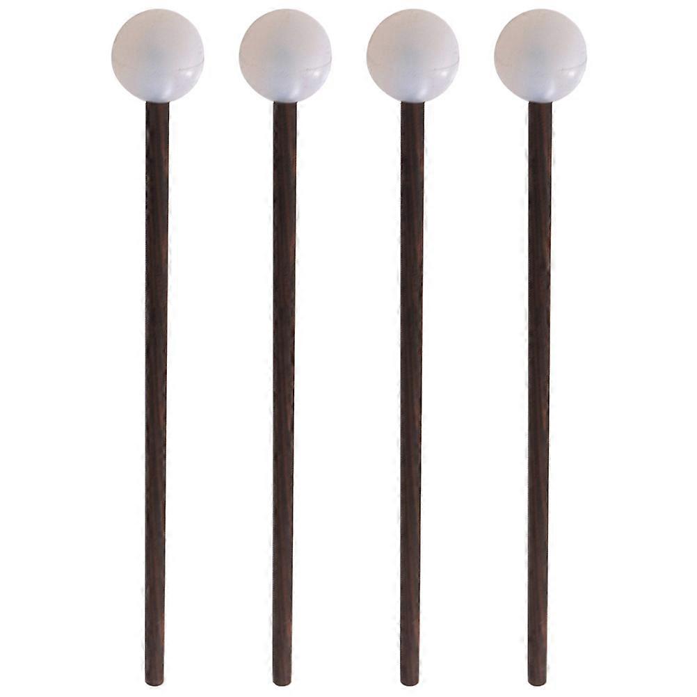 2 Pairs Ergonomic Drumsticks for Tongue Drums & Percussion Instruments | Durable Rubber Headed Mallets for Sound Production