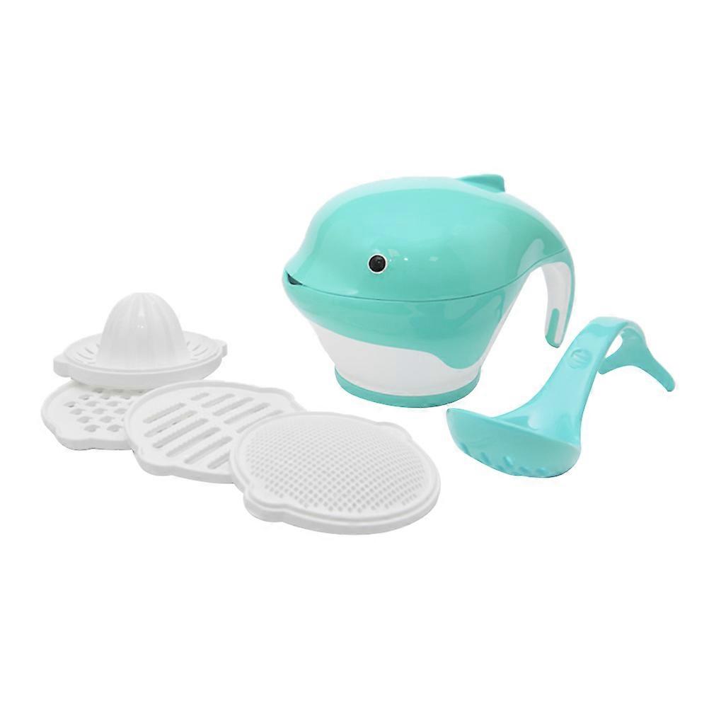 Multifunctional Baby Food Grinding Bowl with Manual Grinder for Complementary Food in Assorted Colors 4.5 Inches