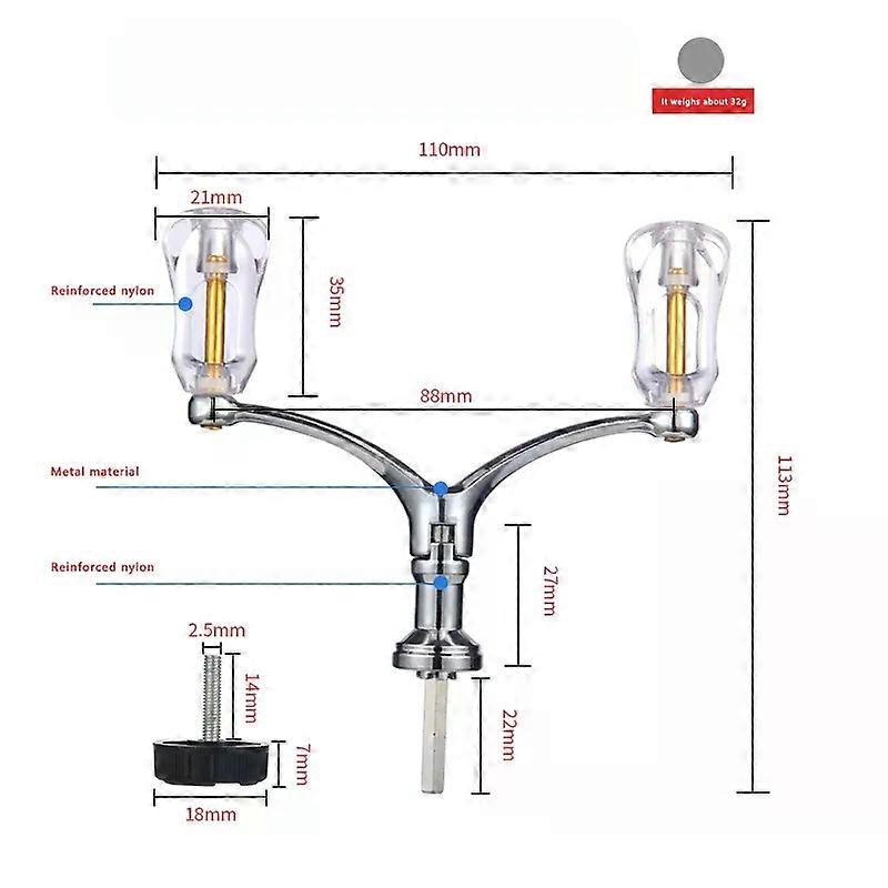 اللياقة البدنية الغزل الصيد بكرة قطع غيار مقبض مزدوج سبائك الألومنيوم قابلة للطي ألوان متعددة مقبض قبضة جوفاء