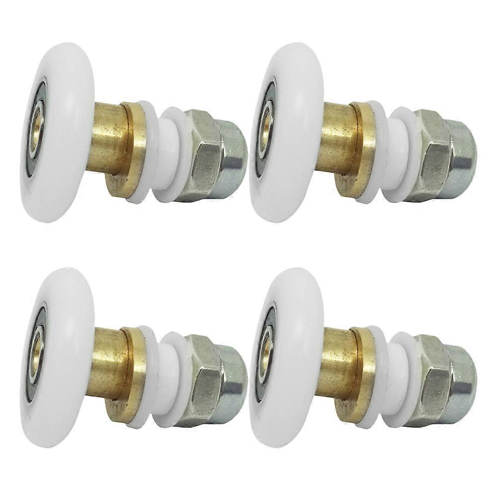 دش باب البكرات الحمام بكرات الباب على نحو سلس انزلاق غريب الأطوار تصميم عجلة حاملة 3.10X2.50X2.50CM 4 قطع