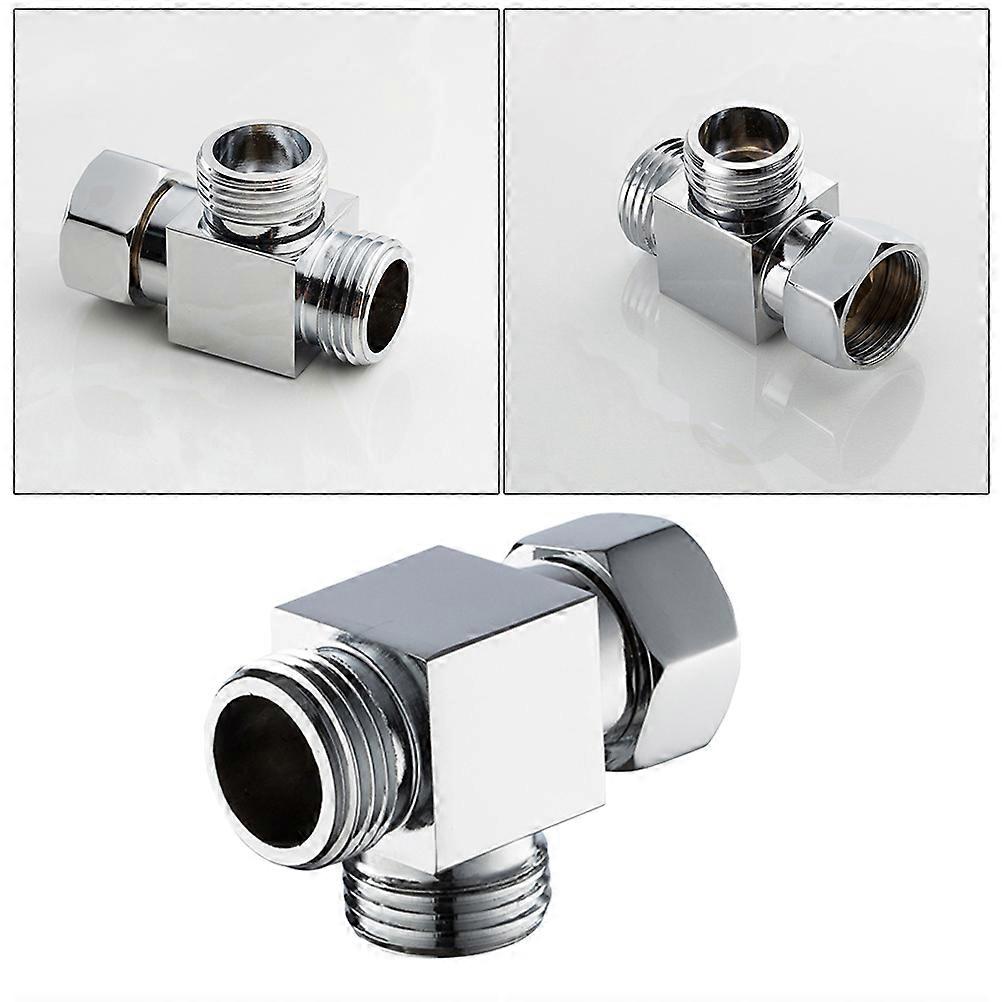 Thickened Solid Brass Angle Stop Valve for Toilet and Kitchen Sink, Explosion Shut Off Valve for Hot and Cold Water, Easy to Install Bathroom Faucet